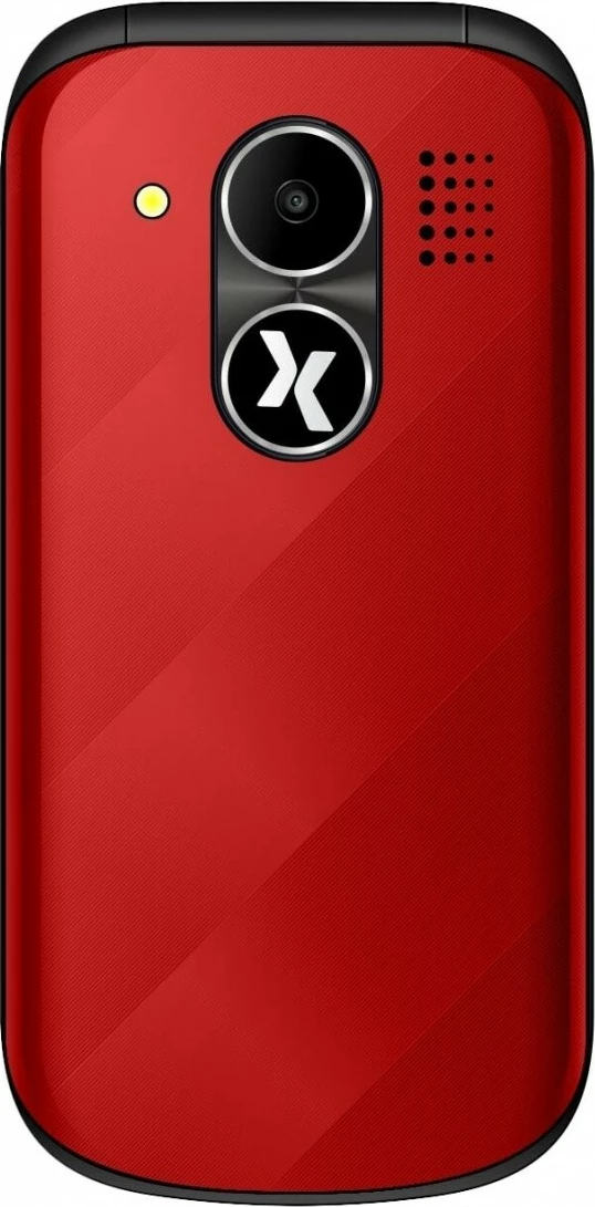 Celular Maxcom MM 815, flip, 32 MB, i kuq