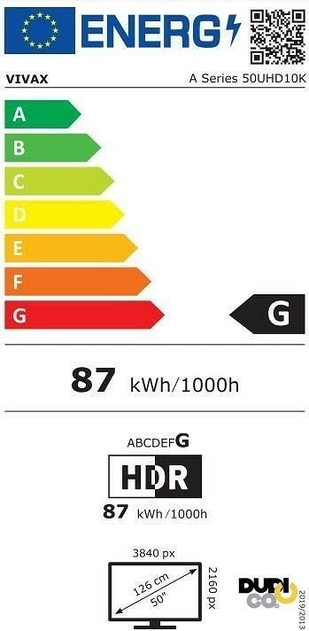 Televizor Vivax A Series 50UHD10K, 50", i zi