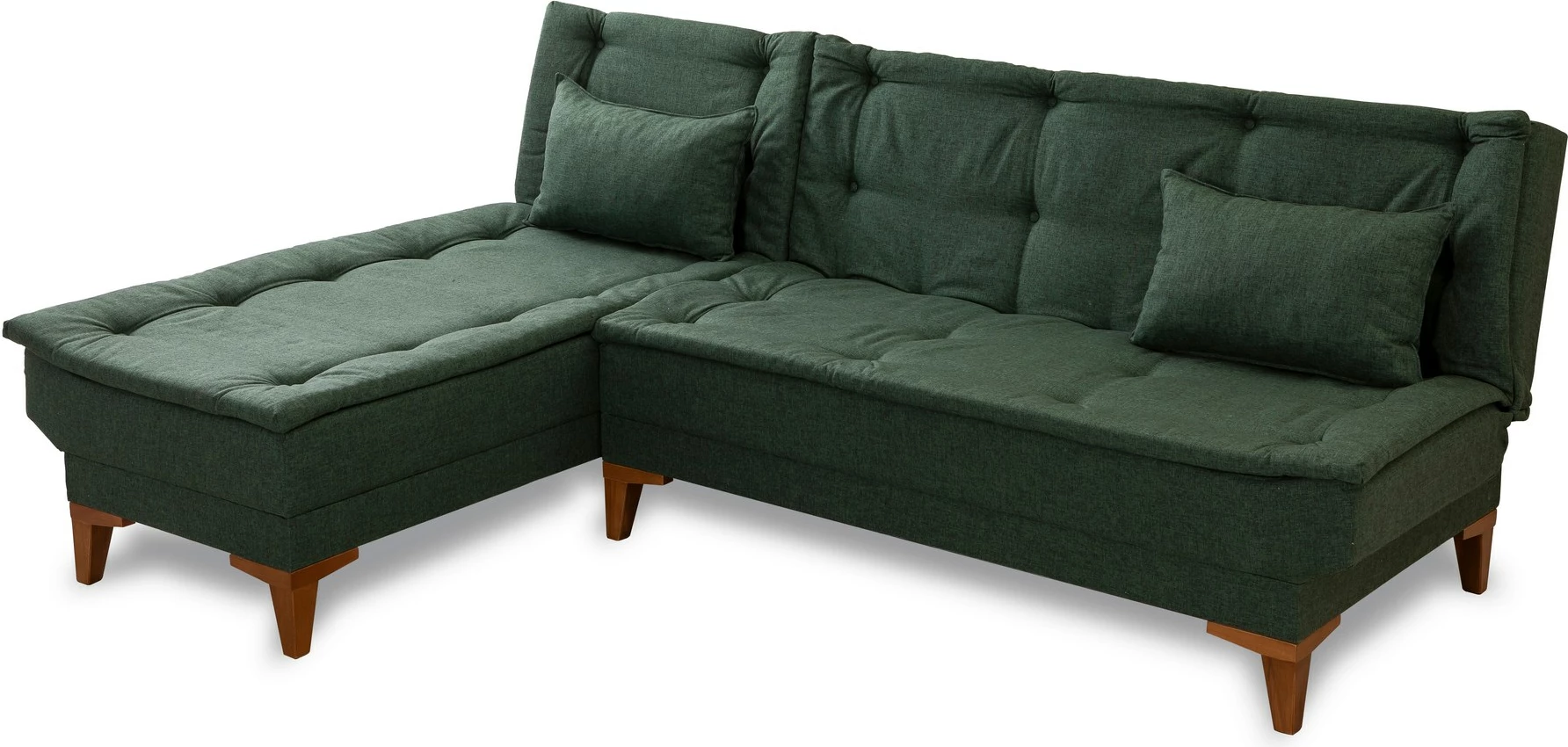Kënd-sofë krevati Atelier del Sofa, Santo majtas, ngjyrë e gjelbër