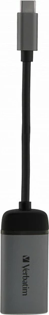 Adapter USB-C në HDMI 4K Verbatim USB 3.1 Gen 1, i zi/argjendtë
