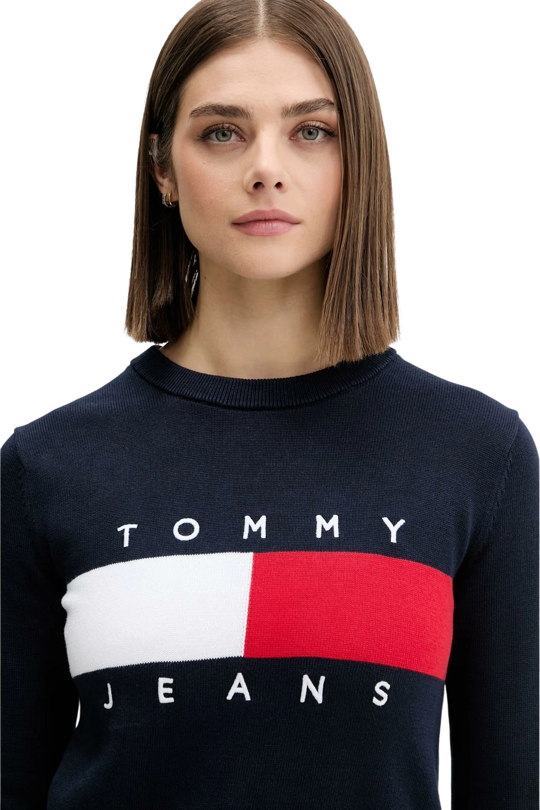 Xhemper për femra Tommy Hilfiger Jeans DW0DW22930, kaltër e errët [Madhësia: M]