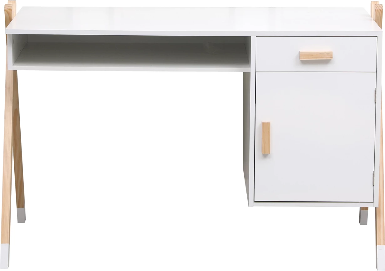 Tavolinë për fëmijë PASCHAL, melaminë-dru pishe, 120x55x75cm