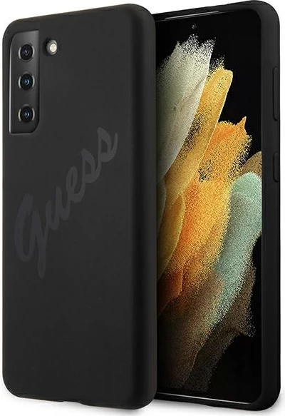 Mbështjellës Guess GUHCS21MLSVSBK për Samsung Galaxy S21+, silikon, i zi
