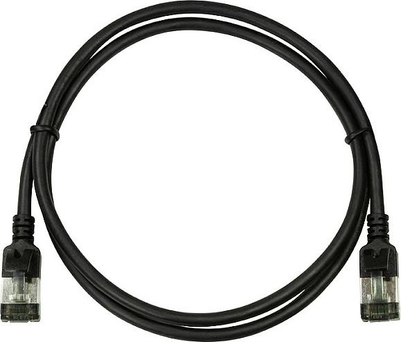 Kabllo rrjeti LogiLink Cat.6A SlimLine 2m, e zezë