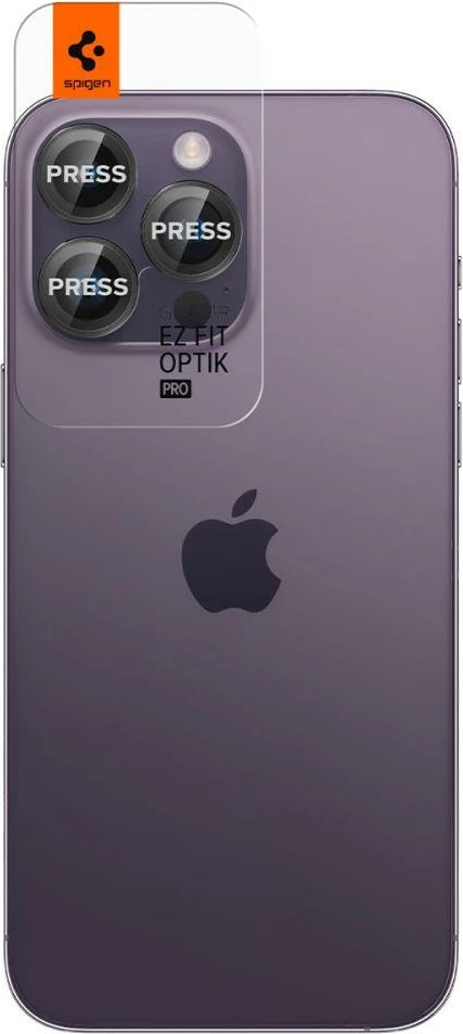 Mbrojtës xhami për kamerë Spigen Glas.tR EZ Fit Optik, për iPhone 14 Pro / Pro Max / 15 Pro / Pro Max / 16 Pro / Pro Max, 2 copë, Zi
