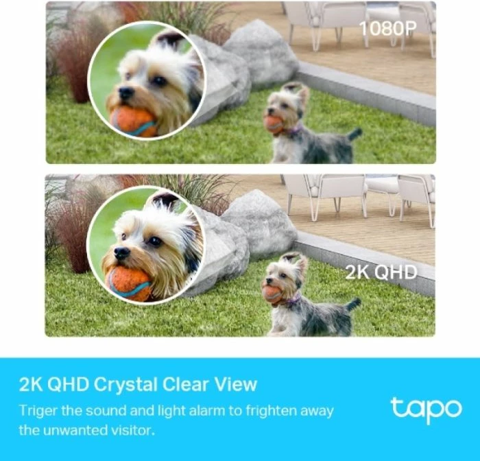 Kamerë sigurie Wi‑Fi outdoor TP-LINK Tapo C420S2 2K QHD, bateri deri 180 ditë, set 2 kamera + Smart Hub, e bardhë