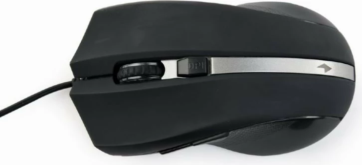 Maus, Gembird, MUS-GU-02, USB me kabllo 1.8 m, sensor G-laser 800-2400 DPI, 6 butona, dorë e djathtë, e zezë