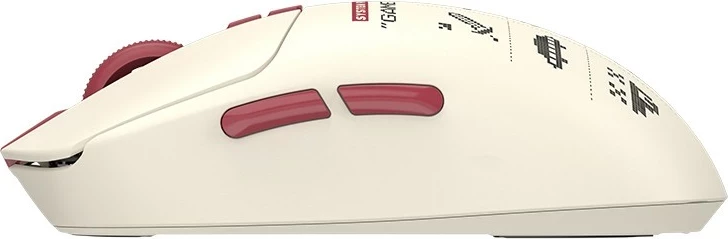 Maus A4-Tech Bloody R72 ULTRA DUO Pixels Red, wireless, RGB, i bardhë