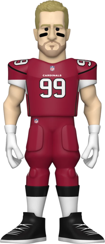Figurë koleksionuese Funko Gold NFL JJ Watt Cardinals (Home Uni), 5\", e kuqe