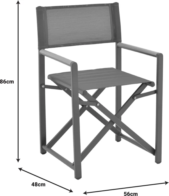 Tavolinë me karrige Naoki-Kliton A, set prej 5 copësh, alumin anthracite dhe pe rattan, ngjyrë natyrale, 150x80x74cm