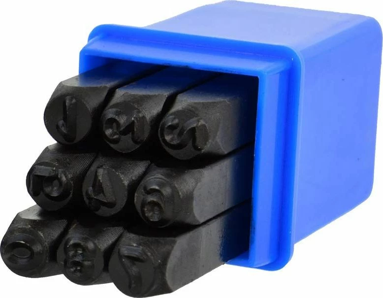 Set punçonash numerike Geko G01810, 6 mm, 9 copë