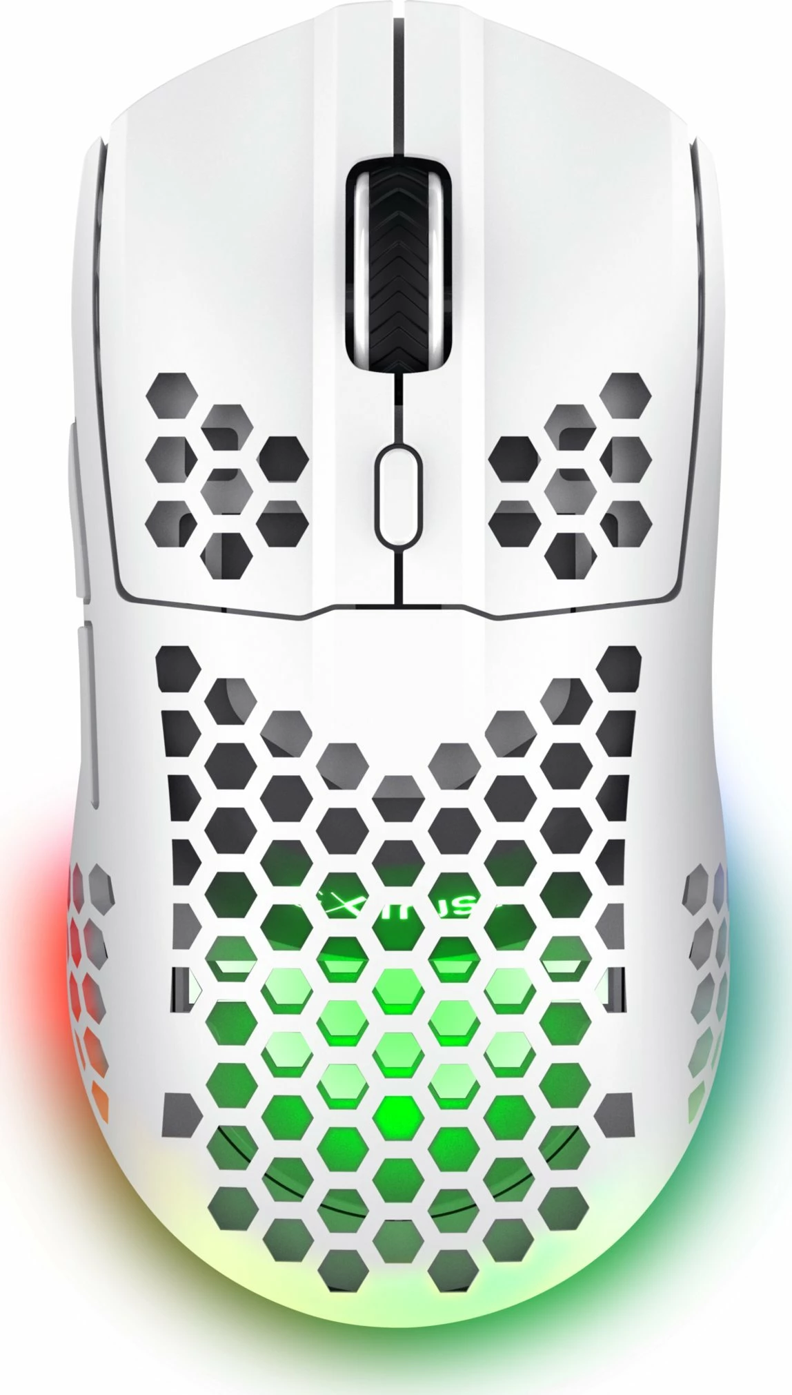 Maus Trust GXT 929W Helox (25390) wireless 2.4GHz 6400 DPI RGB, e bardhë