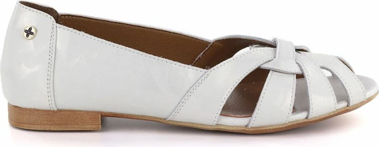 Balerina lëkure për femra Gino Fabiani OL28-1, argjendi