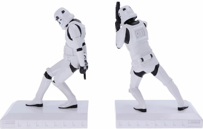 Mbajtëse librash NEMESIS NOW Stormtrooper 18.5 cm, set 2 copë, bardhë/zi