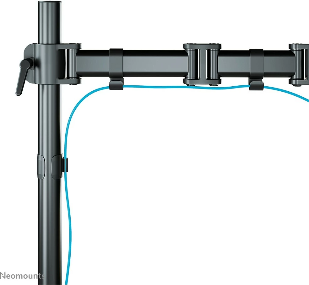 Krah monitori Neomounts NM-D135BLACK, për tavolinë, 10-27 inç, rregullim lartësie, ngjyrë e zezë