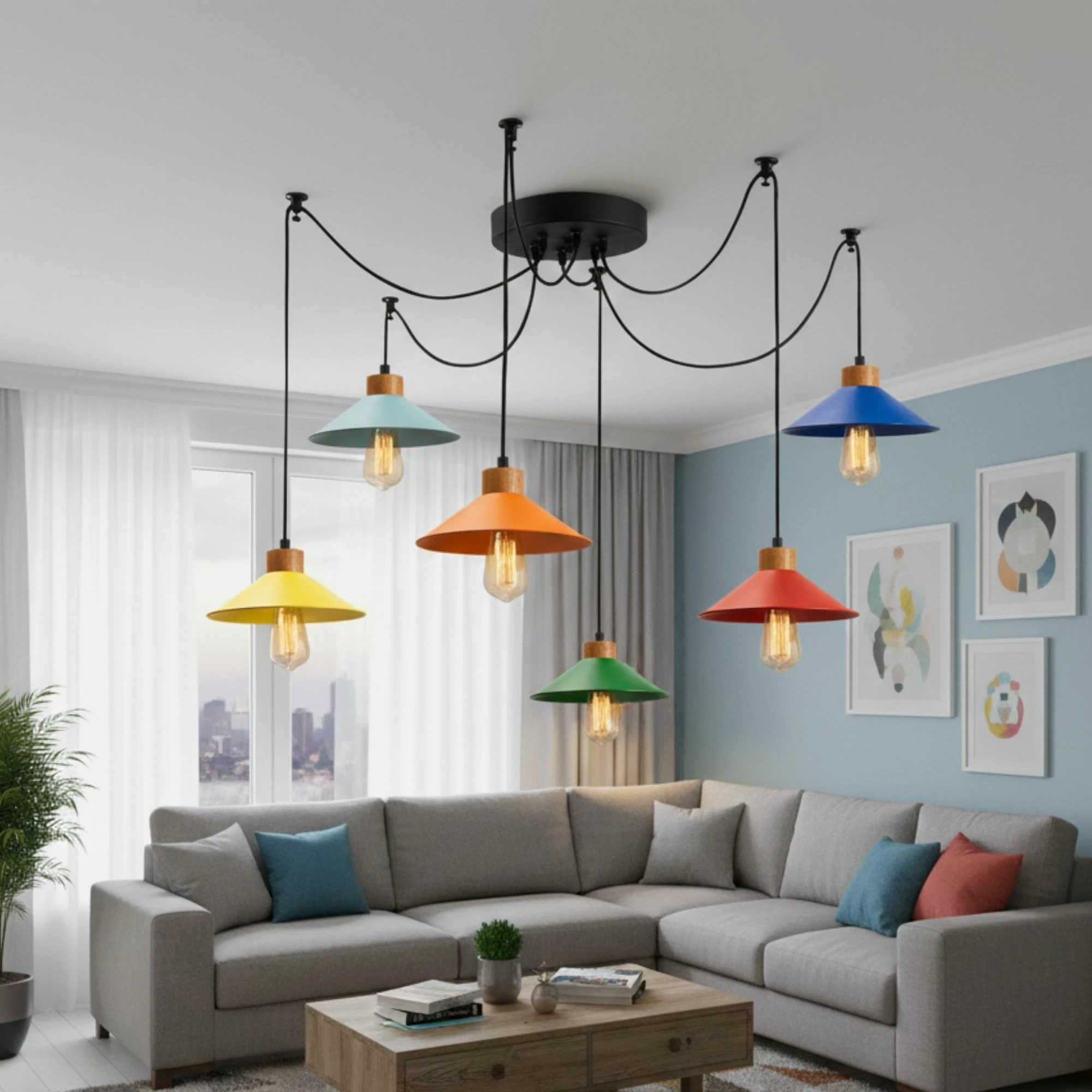 Llambë tavani Opviq Manavgat, shumëngjyrëshe, N-565