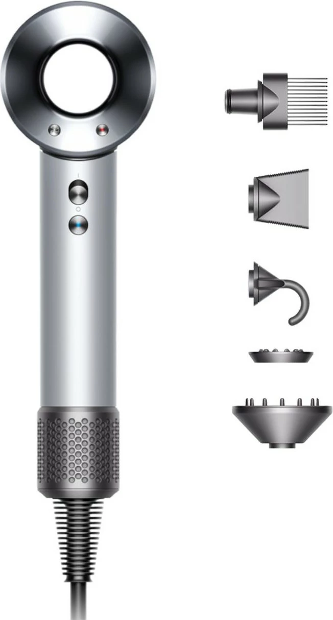 Tharëse flokësh Dyson Supersonic Professional HD11, 1600W, nikël/argjend