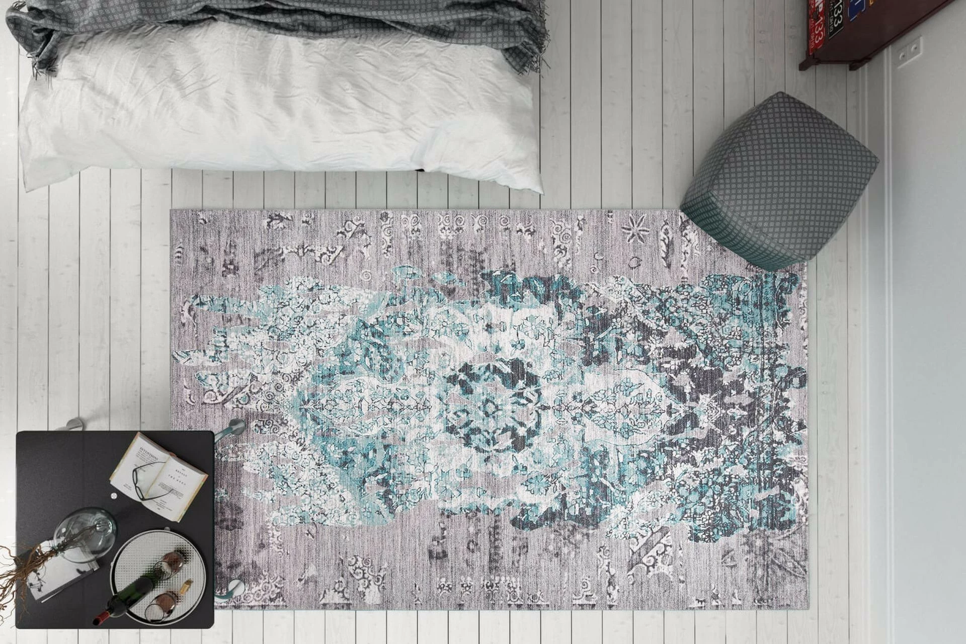 Qilim Conceptum Hypnose Fusion Chenille, 210x310cm, ngjyrë e gjelbër, AL 198
