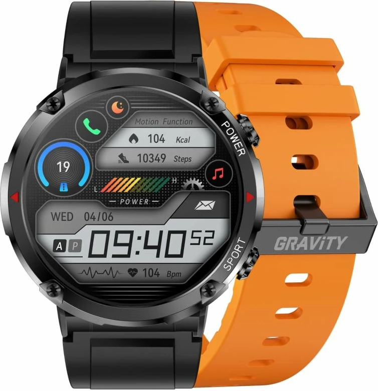 Smartwatch Gravity për të dy gjinitë, portokalli