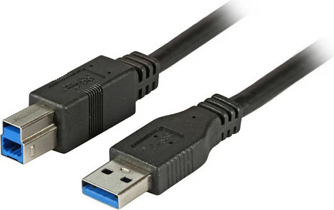 Kabllo USB EFB Elektronik K5236.1, USB-A në USB-B, USB 3.2 Gen 1, 1 m, 5 Gbit/s, e zezë