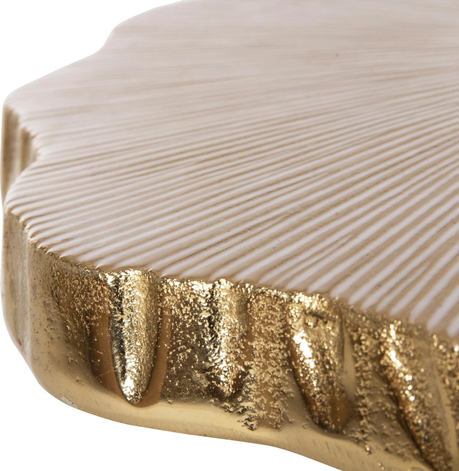 Tavolinë anësore ANGUL FH4264 metalik në ar-bardhë 48x40x35H cm