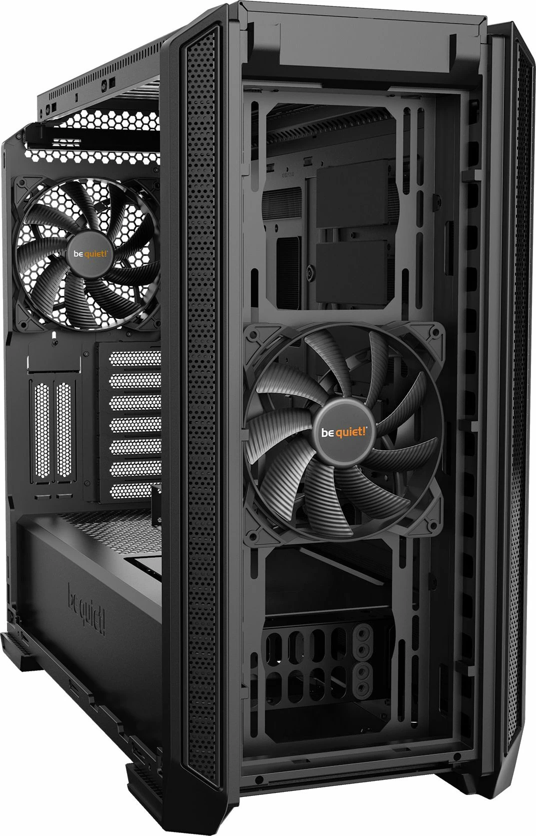 Kasë be quiet! Silent Base 601 BGW26 Midi Tower ATX/e-ATX me xham të temperuar, e izolume për zhurmë, 2x 140mm fan, pa PSU, e zezë