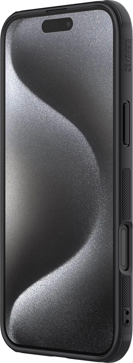 Mbështjellës Nillkin Super Frosted Shield Pro për iPhone 16 Pro, i zi