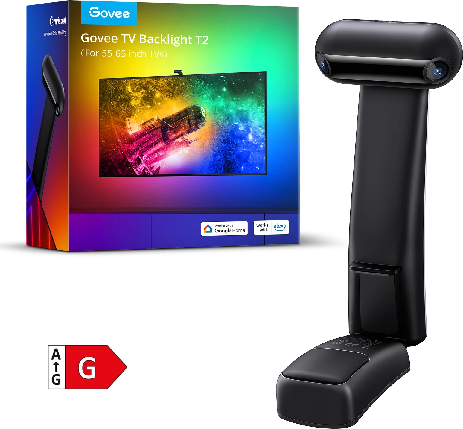 Shirit LED backlight për TV Govee Envisual T2 55-65" RGBIC