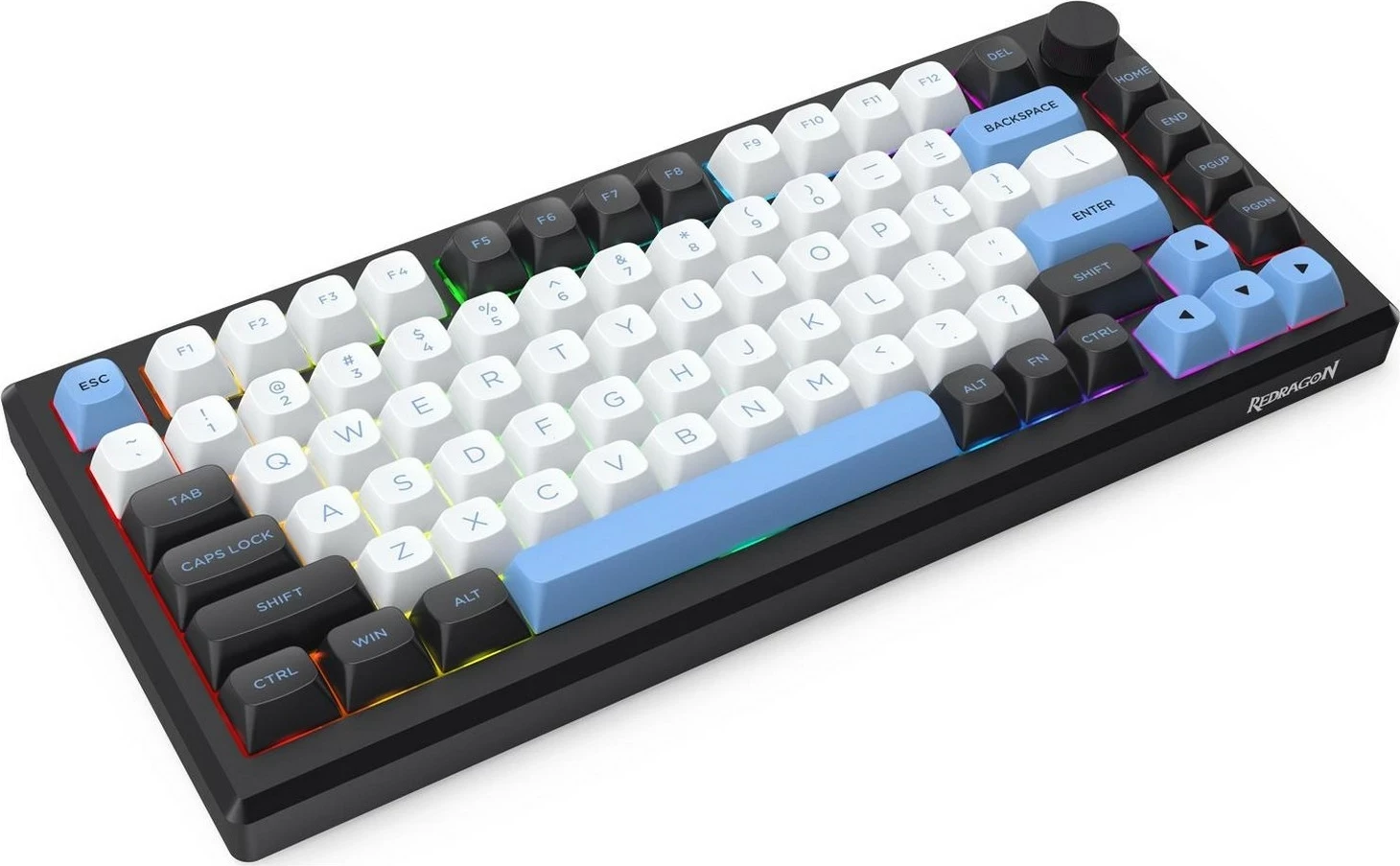 Tastierë mekanike Redragon K732WLB-RGB-PRO Uranus Pro 82, RGB, wireless/ka me kabllo, e zezë