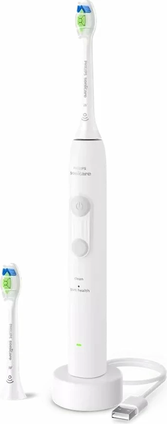 Furçë dhëmbësh sonike Philips Sonicare 4100 HX4042/41, bateri e rikarikueshme, 2 koka, e bardhë
