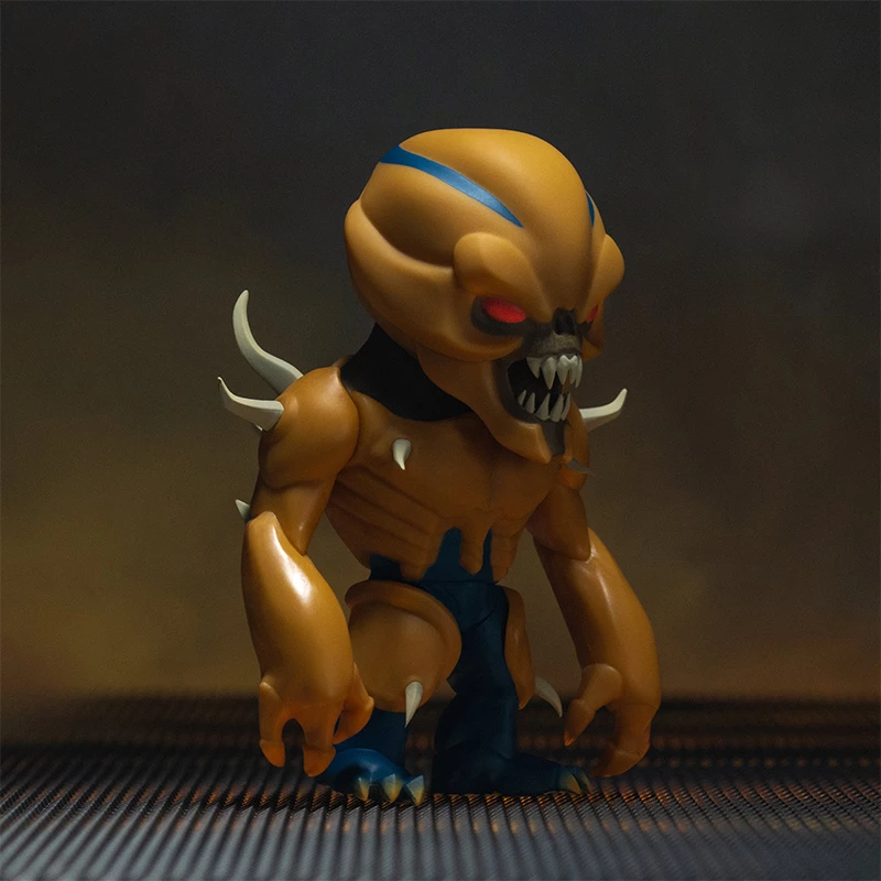 Figurinë koleksionuese Numskull DOOM Imp 16 cm vinil, portokalli/kaltër