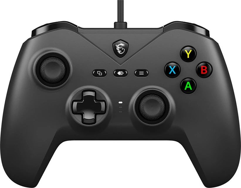 Kontroller lojërash MSI Force GC200, USB me kabllo 2 m, për PC/Android, Zi