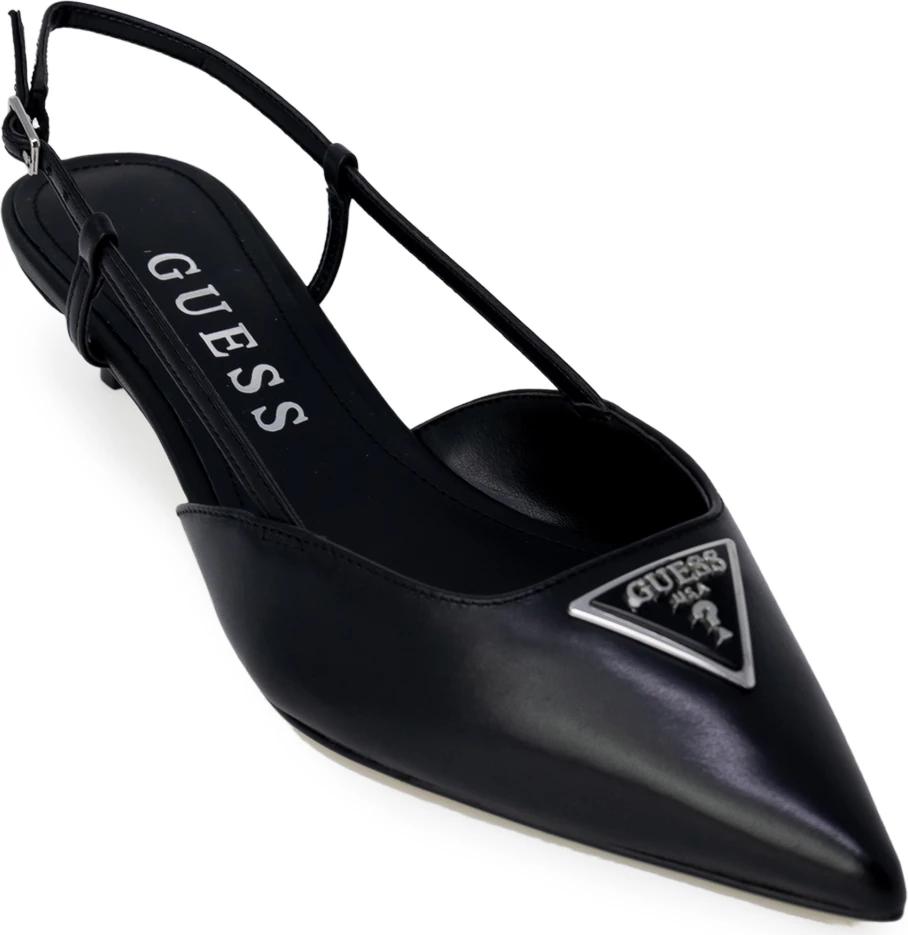 Këpucë me taka Guess Jesson FLPJES LEA05 për femra, të zeza [Madhësia: 36]