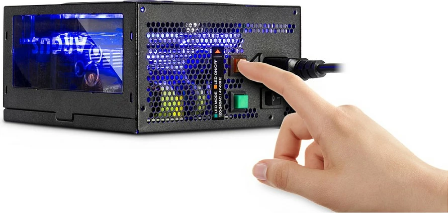 Furnizues rryme Inter-Tech Argus RGB-500W II, 500W, ventilator 140mm, RGB, i zi