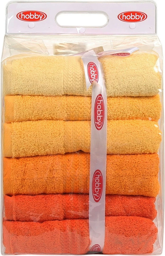 Set peshqirësh banje (4 copë), Mijölnir, ngjyra ylberi - e verdhë