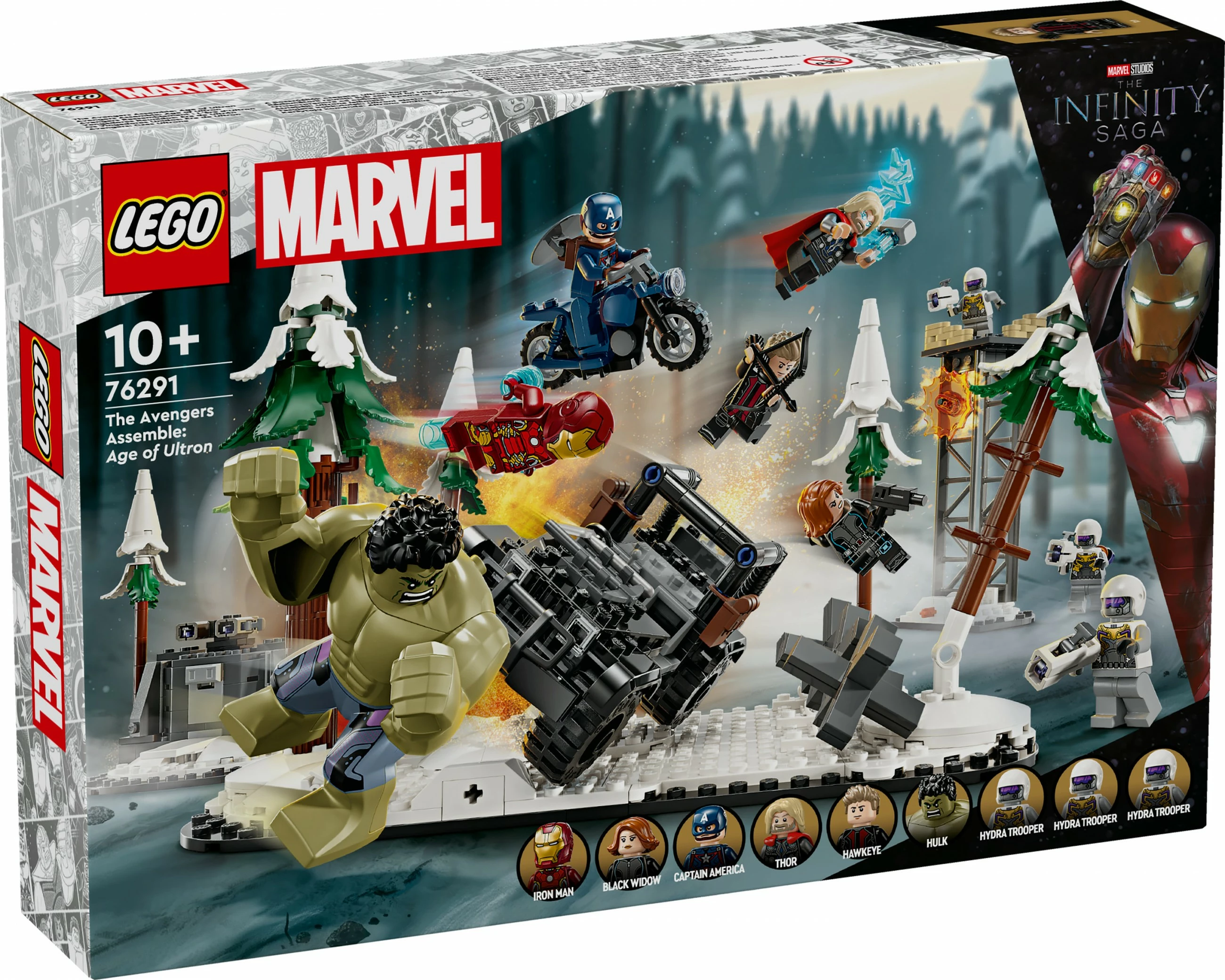 Set ndërtimi LEGO Marvel 76291 Avengers Assemble: Age of Ultron, 613 pjesë, multikolor