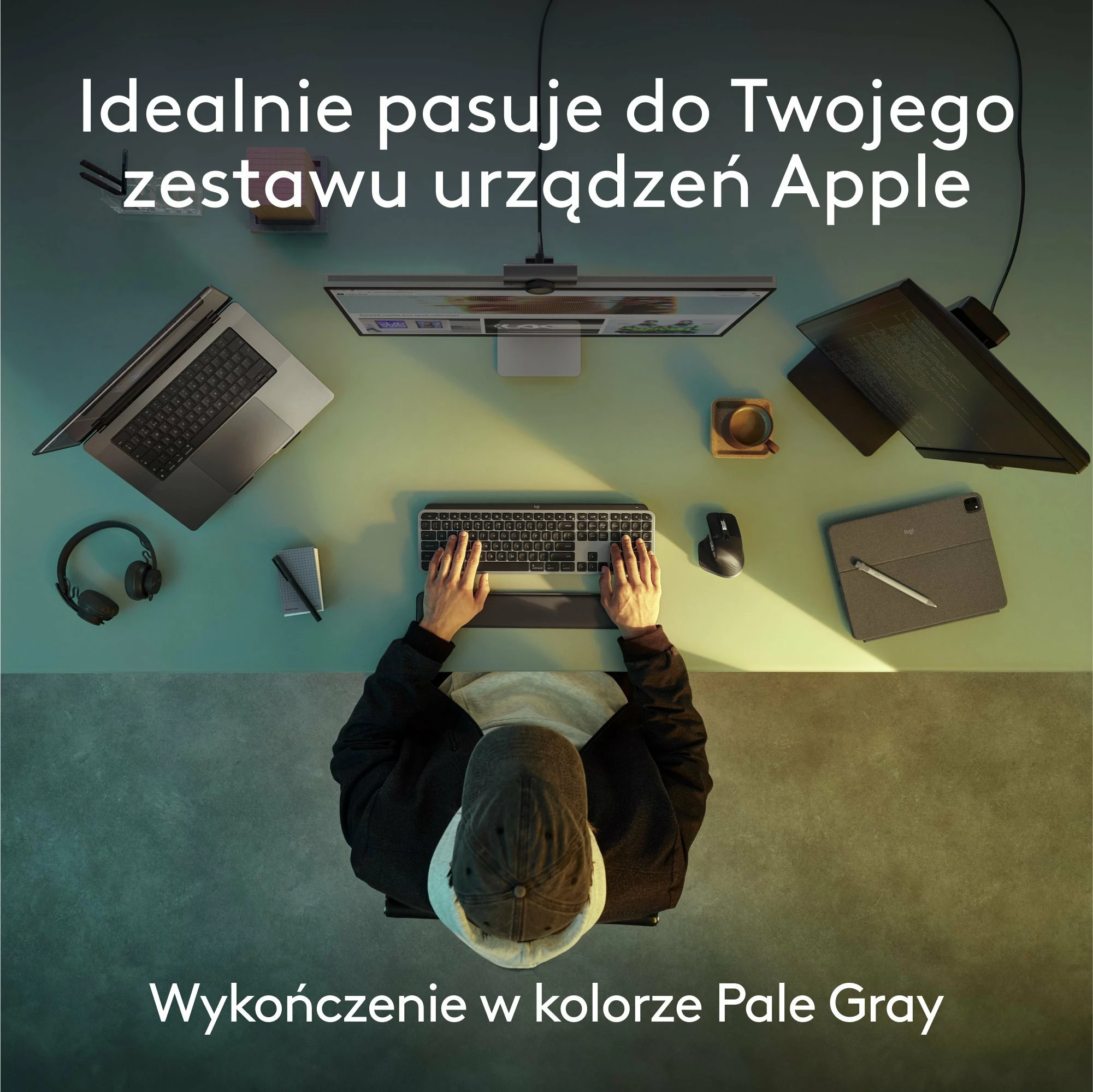 Tastierë Logitech MX Keys S for Mac 920-011638, wireless, US INTL, me ndriçim, me numpad, bardhë/gri