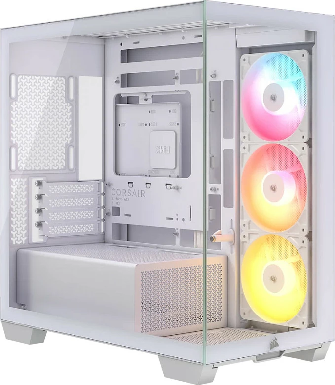 Kasë Corsair 2800X RS-R ARGB, Micro-ATX, e bardhë