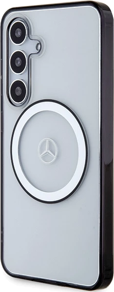 Mbështjellës Mercedes Printed Logo MagSafe për Samsung Galaxy S24, Transparent