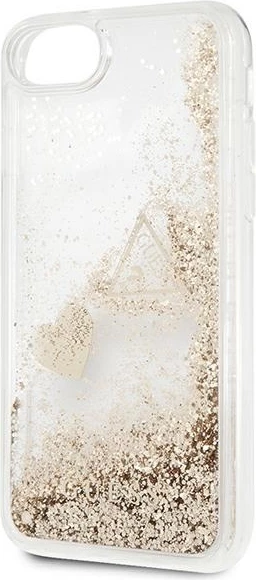 Mbështjellës Guess GUOHCI8GLHFLGO për iPhone 7/8/SE 2020/SE 2022, Glitter Charms, i artë