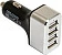 Karikues veture RealPower 176636, 4x USB, 2.4A, i zi/argjendtë