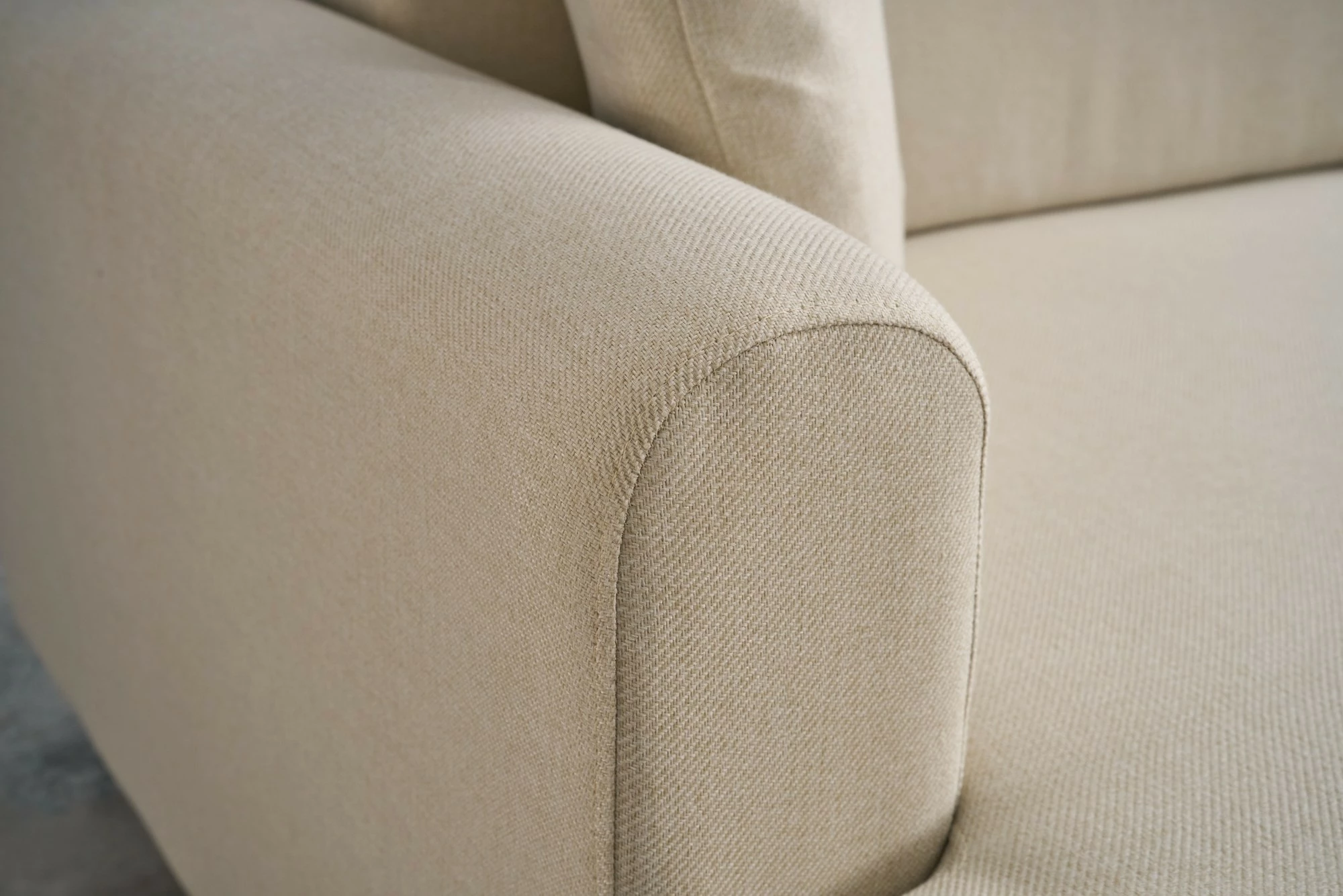 Kënd divan-krevat Atelier del Sofa, Mane majtas, krem