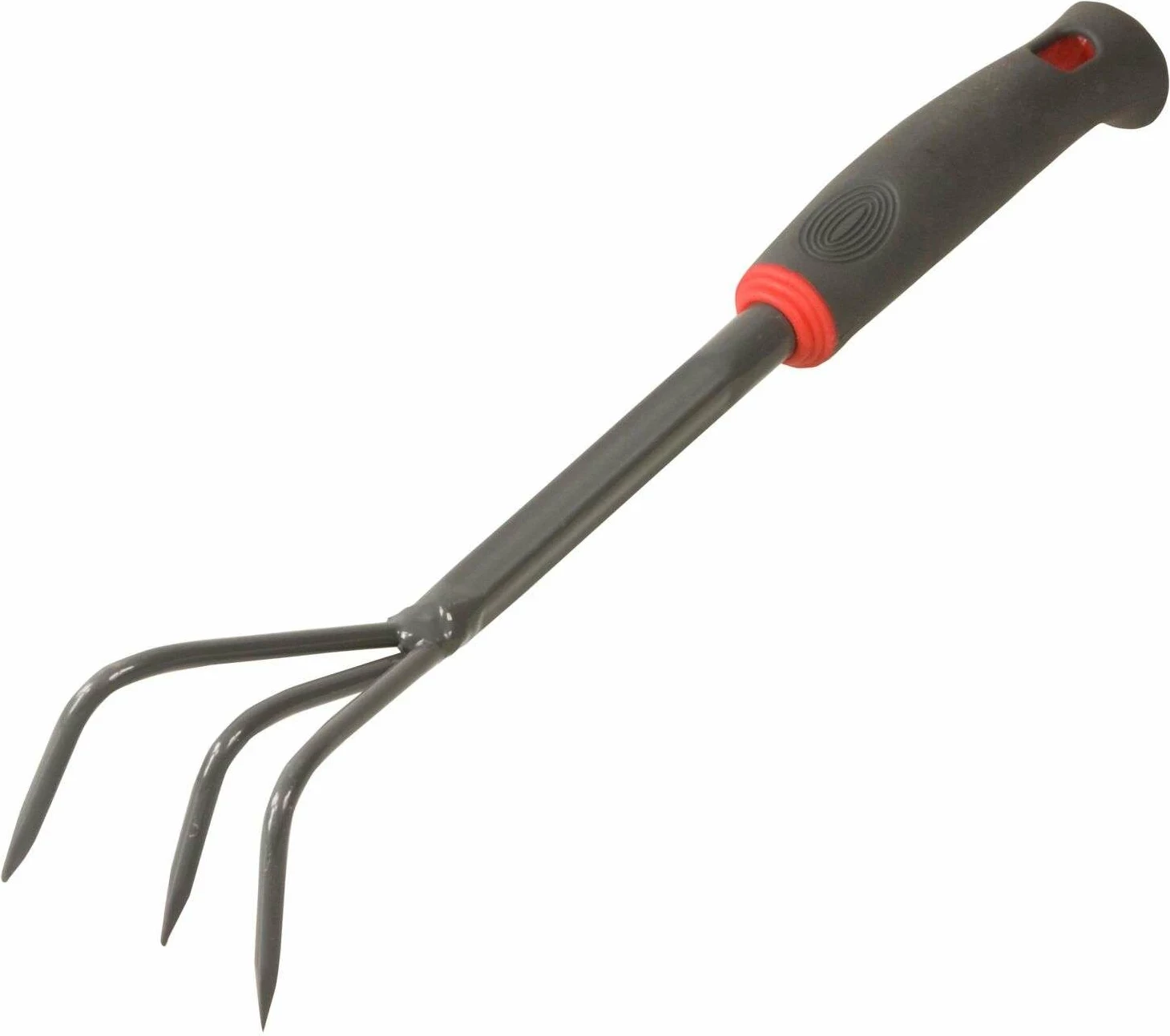 Grablë dore kopshti Proline 40073, çelik i ngurtësuar, dorezë ergonomike, e zezë/kuqe