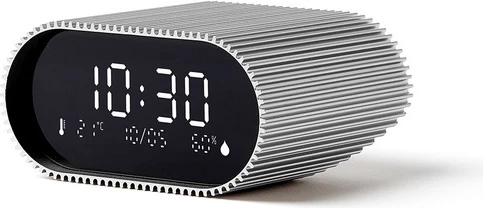 Orë portative me alarm Lexon Minut LR155RA3, LCD, USB-C, alumin