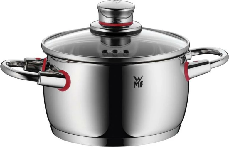 Set tenxhere, WMF, Quality One 07 7455 6380 (7455), inox me kapakë xhami, argjendtë, 5 copë
