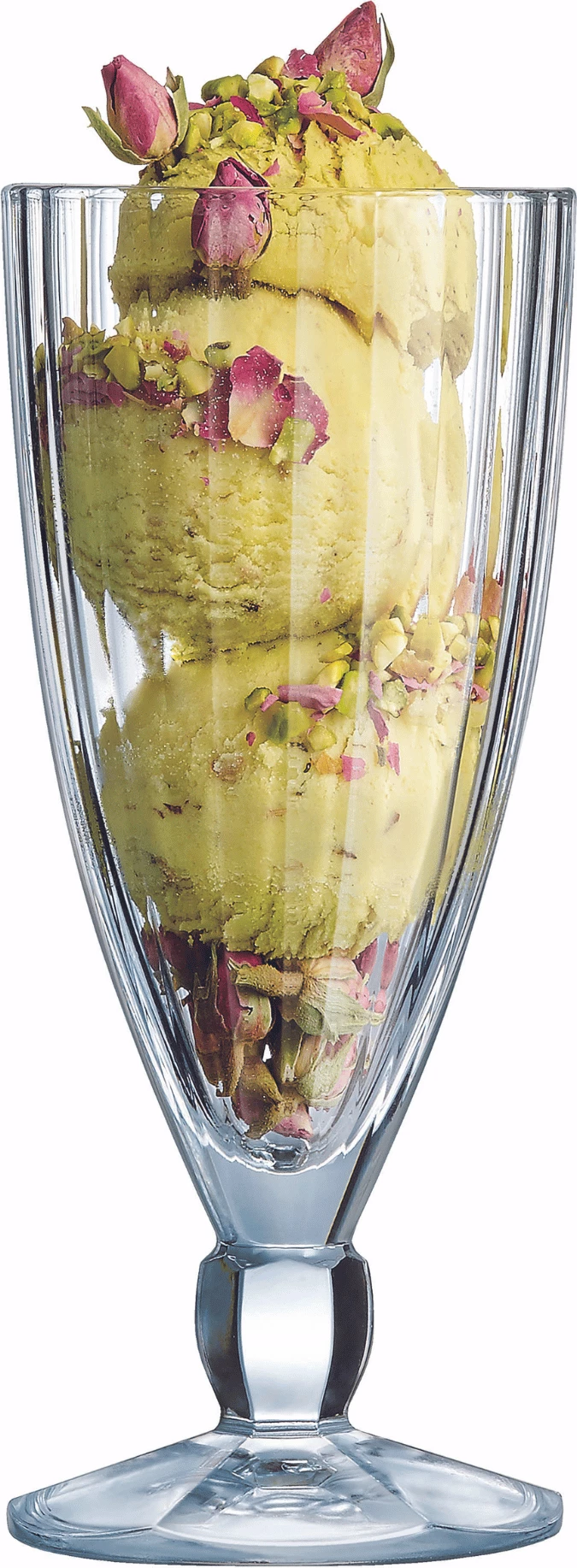 Gotë deserti Arcoroc Quadro 360 ml, transparente, set 6 copë