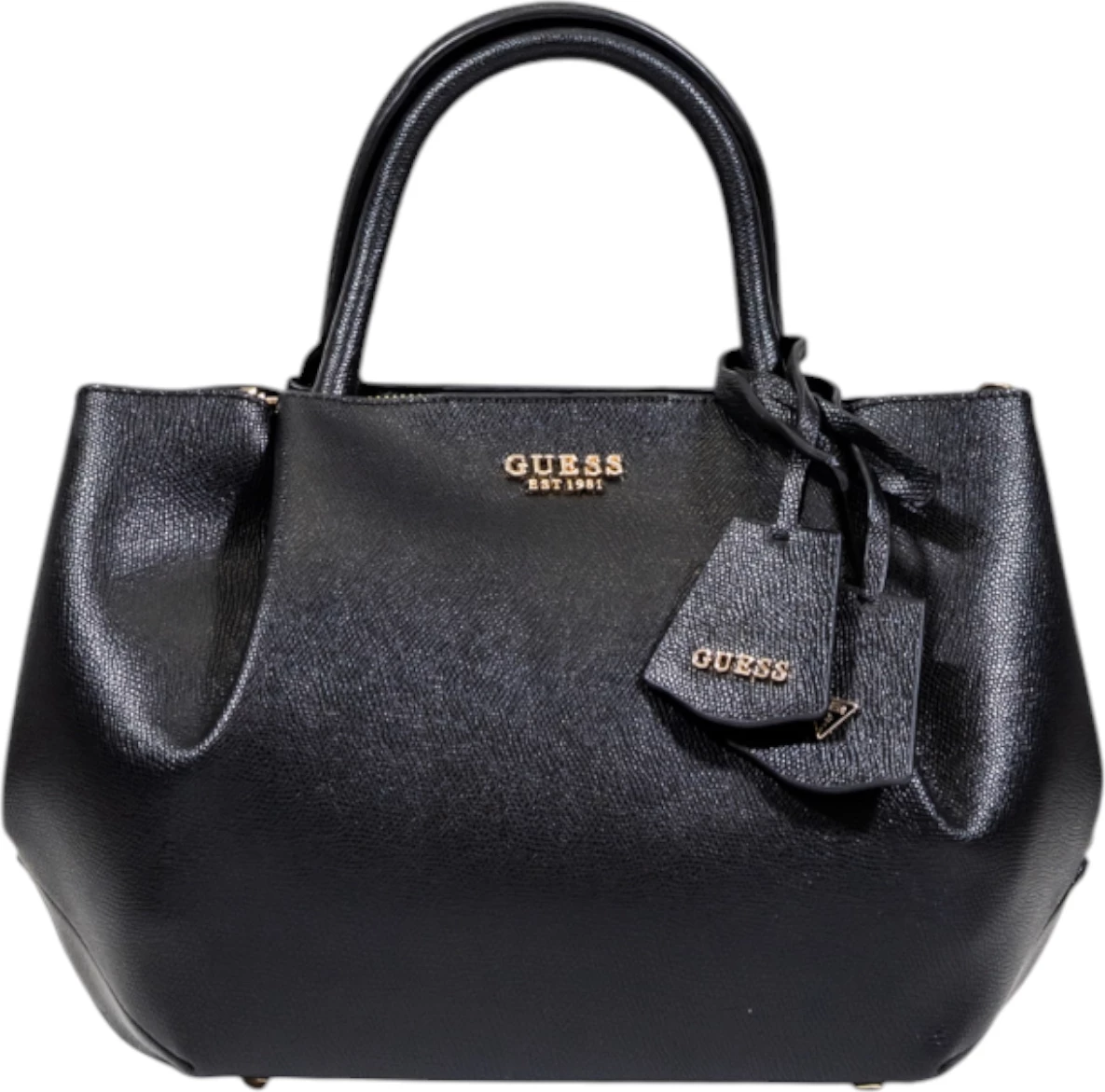 Çantë dore Guess Amorette Girlfriend Satchel HWBG78 98060, e zezë