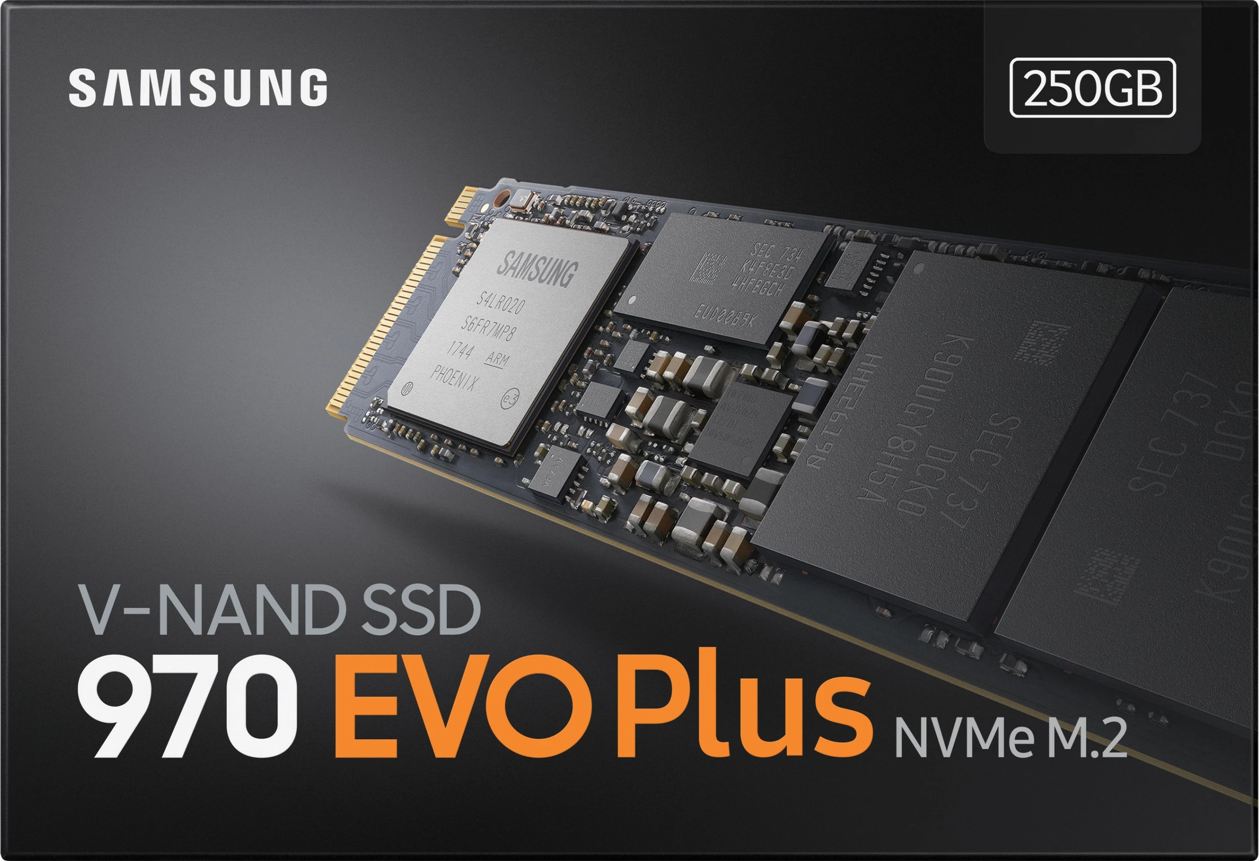 SSD Samsung 970 EVO Plus, 250 GB, M.2, 3500 MB/s