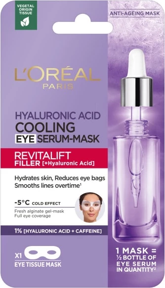 Maskë për sy për femra L'Oreal Paris Revitalift Filler [+Hyaluronic Acid], 11g