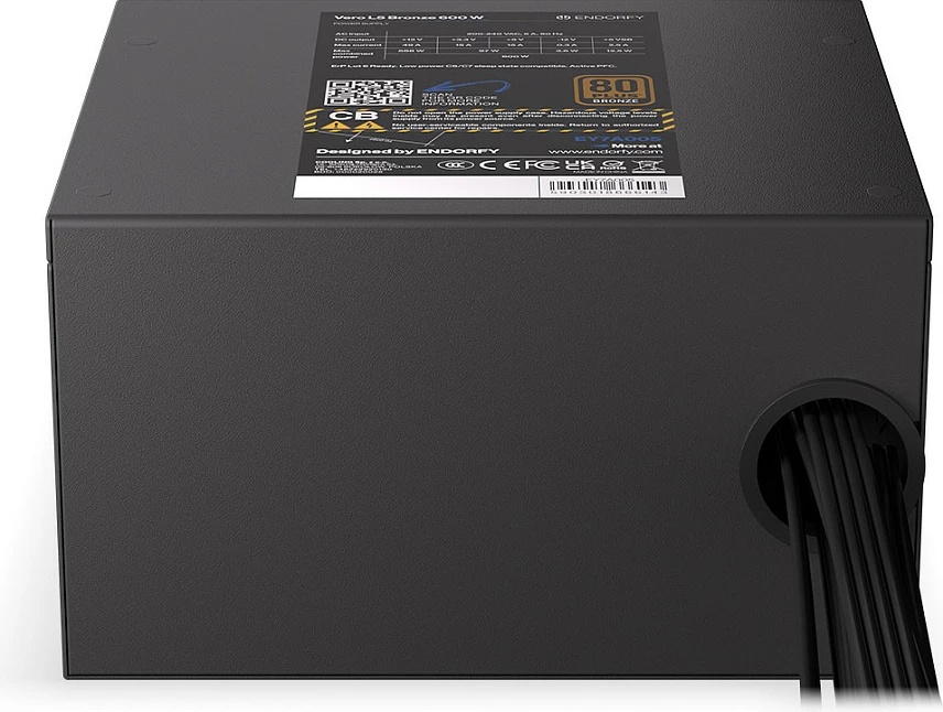 Furnizues rryme Endorfy Vero L5 Bronze 600W, 80 PLUS Bronze, ATX, jo-modular, i zi